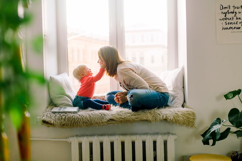 Familia con niños pequeños