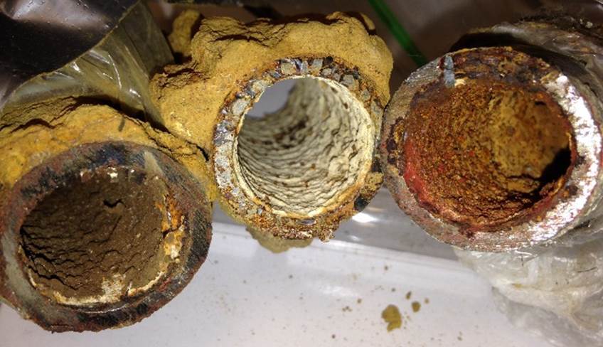 Plomo y contaminantes dentro de las tuberías